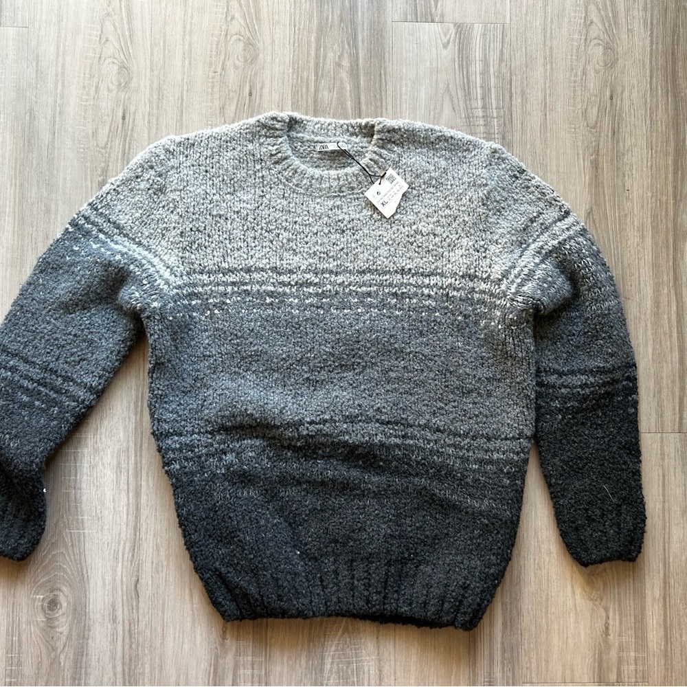 Gray Gradient Zara Men's Sweater